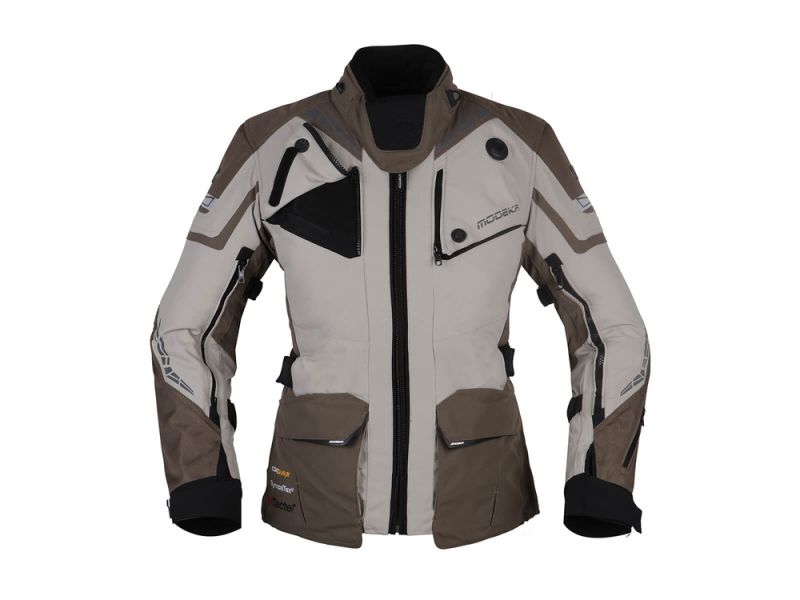Modeka Panamericana II motorcykeljakke damer (sand / khaki)