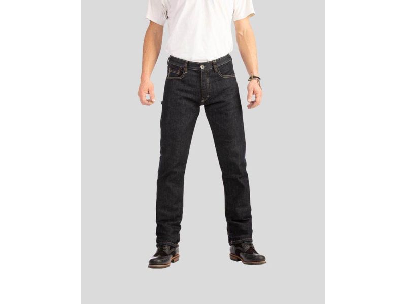 rokker Iron Selvage Raw Motorcycle Jeans (blå)