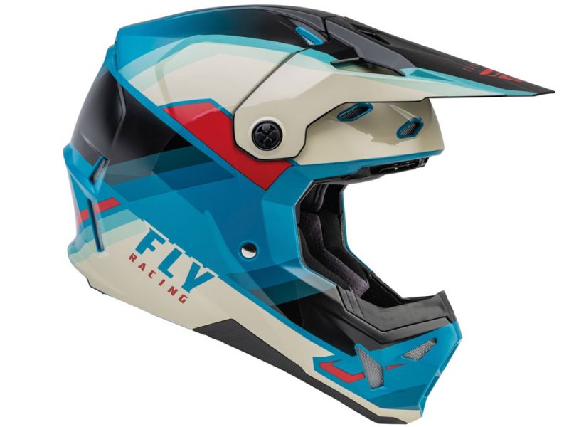 FLY Racing Formula CP Rush Crosshelm (black / stone / dark teal)