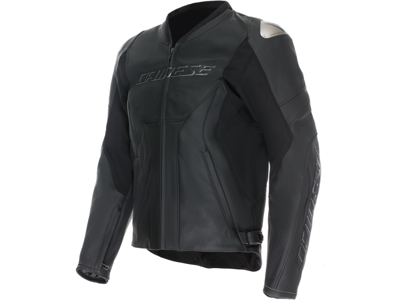 Dainese Racing 5 Motorradjacke Kurz perforiert (Schwarz)