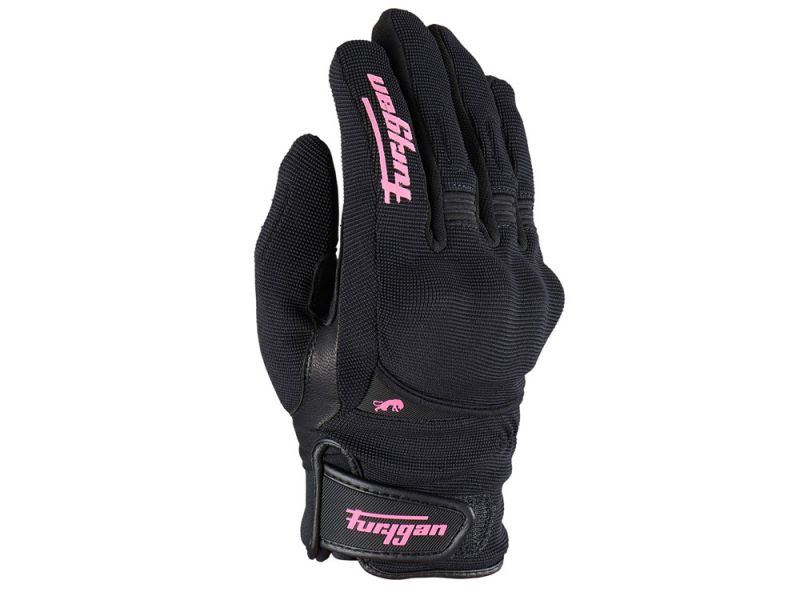 Furygan Jet All Season D3O Motorradhandschuhe Damen (schwarz / pink)