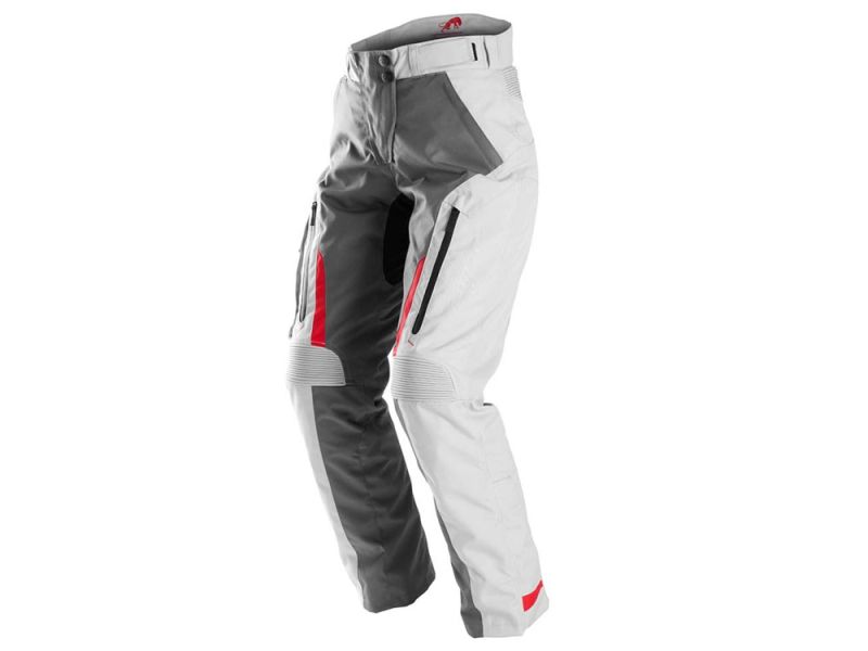 Furygan Killington Motorradhose Damen (grau / perlgrau / rot)