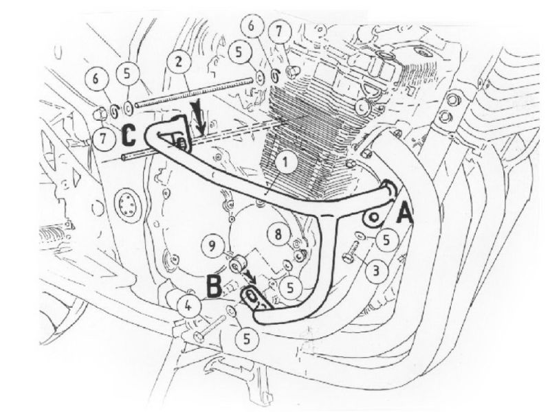 Hepco & Becker Styrtbøjle Suzuki GSF 650 / S Bandit (2005-2006)