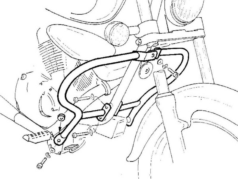Hepco & Becker Styrtbøjle Suzuki VL 125 / 250 LC Intruder