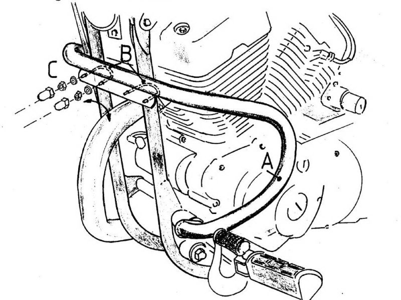 Hepco & Becker Styrtbøjle Yamaha XV 125 / 250 S Virago