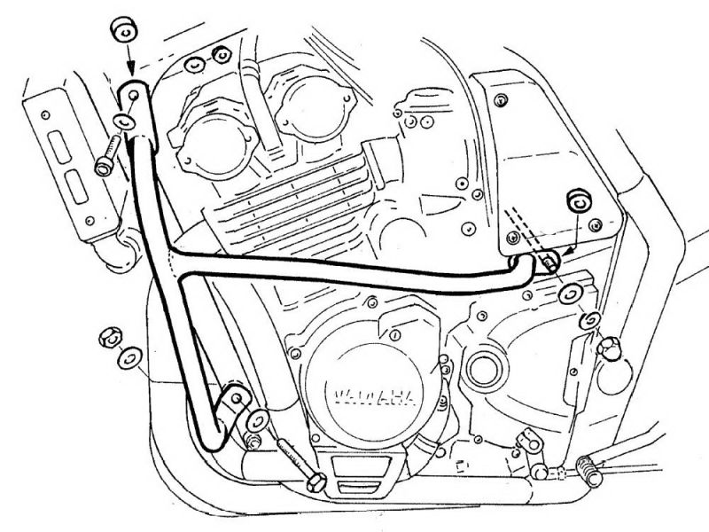 Hepco & Becker Styrtbøjle Yamaha FZS 600 / Fazer (1998-2004)