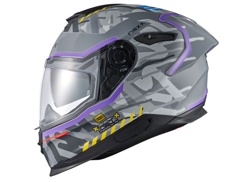 Nexx Y.100R Urbangram Motorrad Integralhelm (nardograu)
