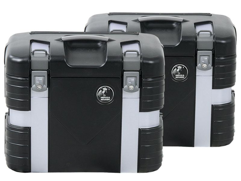 Hepco & Becker Gobi Motorcykel sidekuffertsæt (sort udgave)