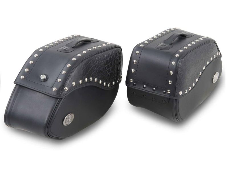 Hepco & Becker Elfenben BLACK C-Bow motorcykel saddlebag sæt