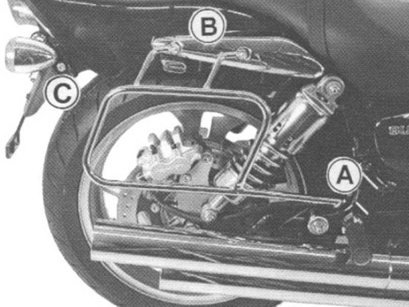 Hepco & Becker Saddlebag holder Suzuki M 1600 Intruder / VZ 1600 Marauder