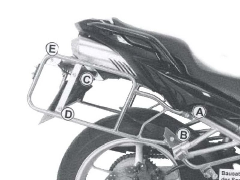Hepco & Becker Bagagebærer Yamaha FZ 6 / Fazer (2004-2006 sølv)