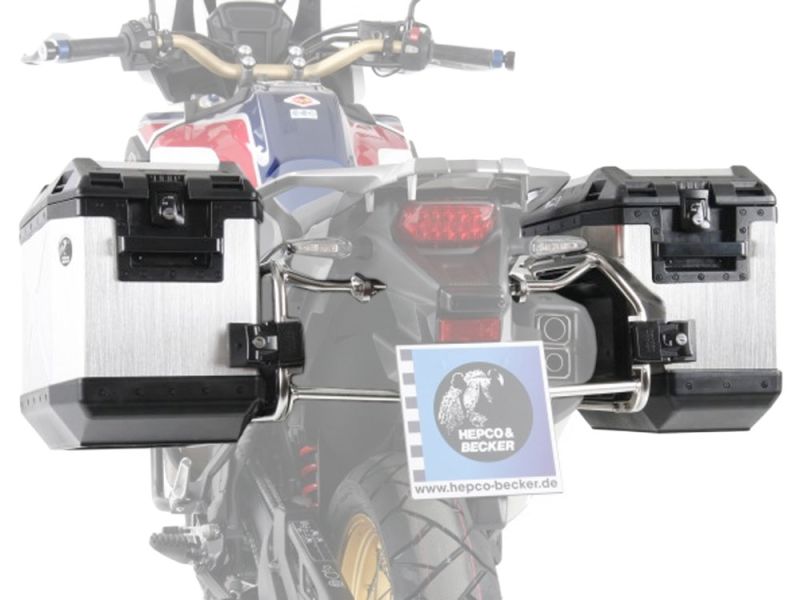Hepco & Becker Xplorer cutout motorcykel sidetaske sæt med bagagebærer Honda CRF 1000 Africa Twin (2016-)