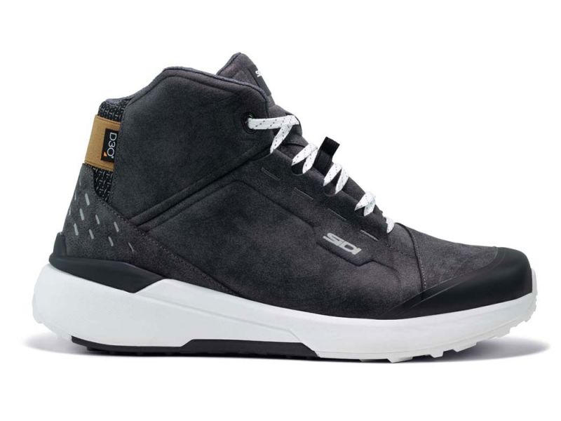 Sidi Nucleus Suede WP Motorradschuhe (schwarz / weiß)