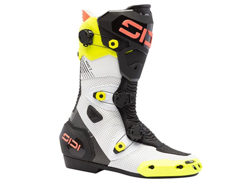 Sidi Mag-2 Air Motorradstiefel (gelb / koral)