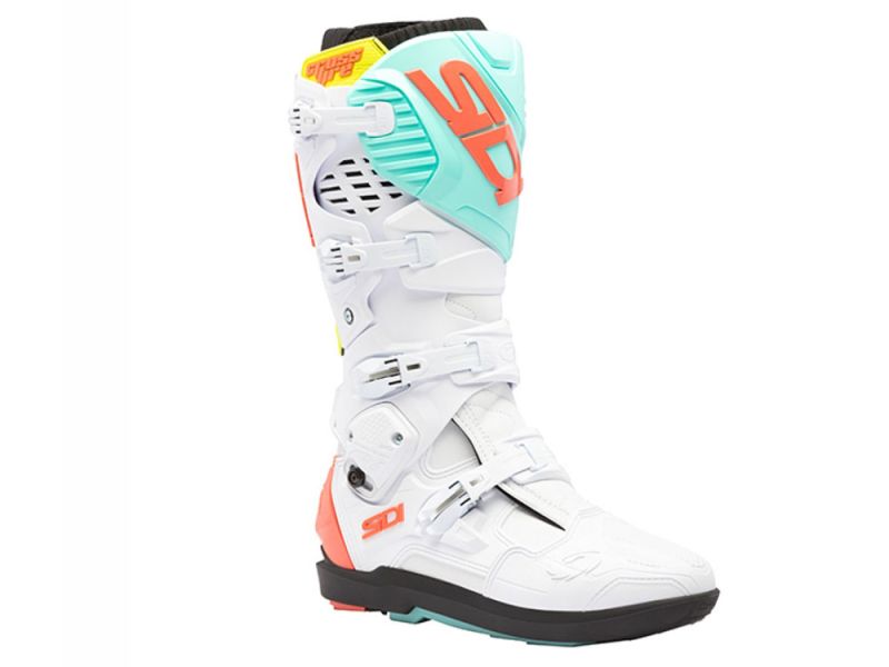 Sidi Crossfire 3 SRS Motorradstiefel (weiß / minze)
