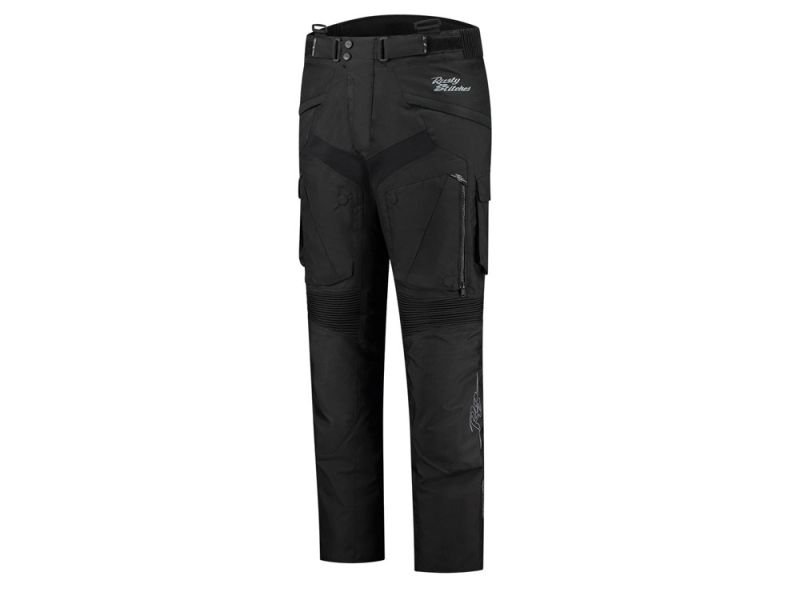 Rusty Stitches Cliff lange Motorradhose Herren (schwarz)