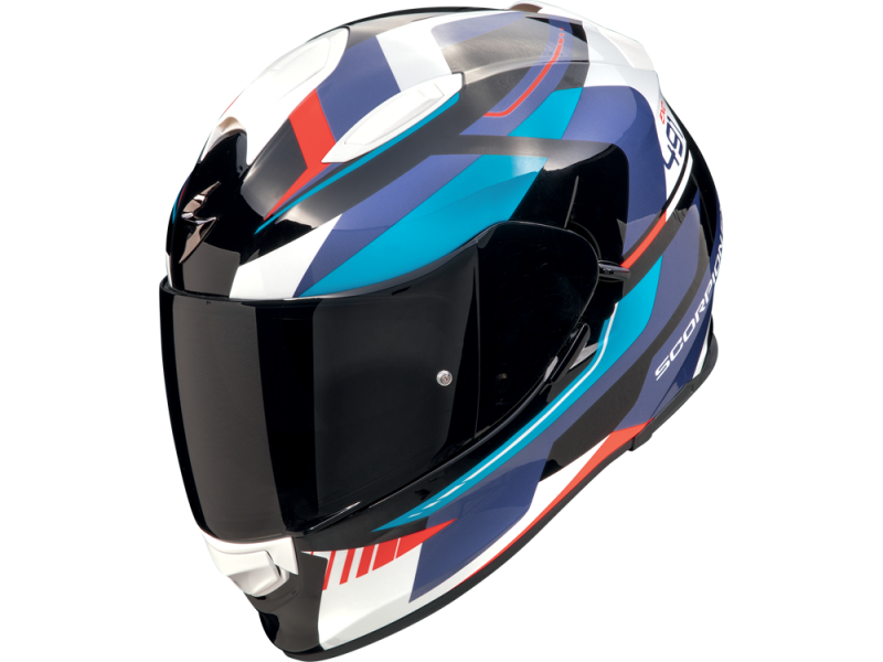 Scorpion EXO-491 Abilis Motorradhelm (Schwarz/Blau/Rot)