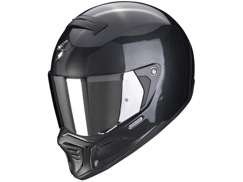 Scorpion Exo-HX1 Carbon SE Solid Fullface-hjelm (sort / carbon)