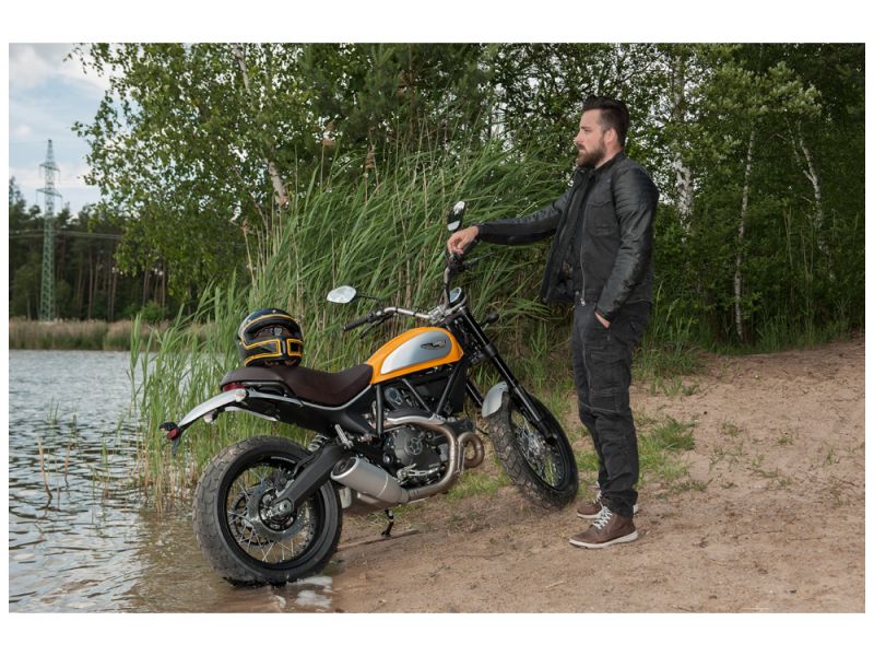 Trilobite Acid Scrambler Jeans & læder motorcykeljakke