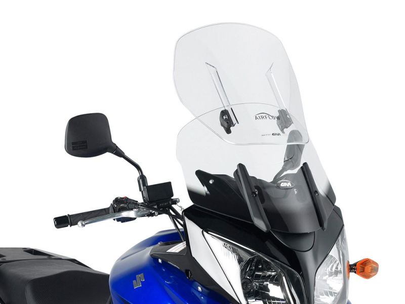GIVI AirFlow justerbar forrude Suzuki DL 650 V-Strom (2004-2011) DL 1000 V-Strom (2002-2009) Kawasaki KLV 1000 (2004-2008)