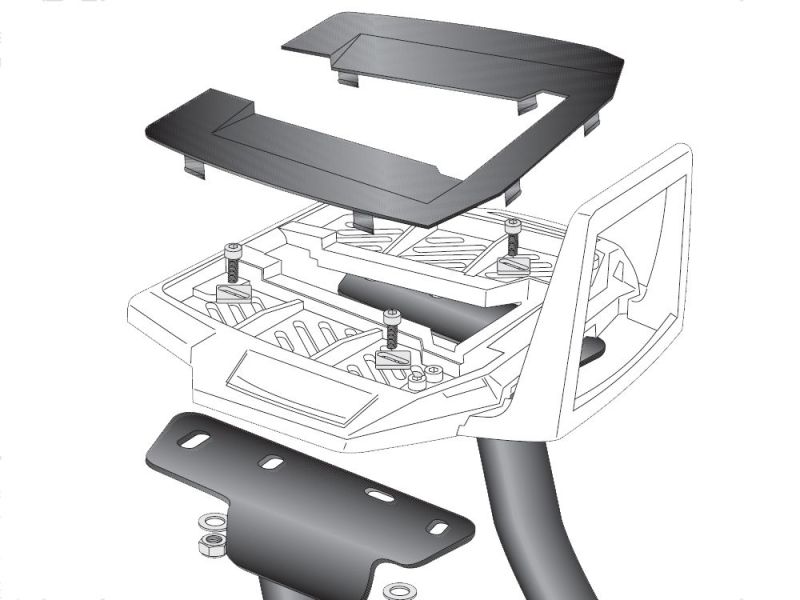 Hepco & Becker Aluminiumstativ BMW R1200GS Adventure LC (2014-)