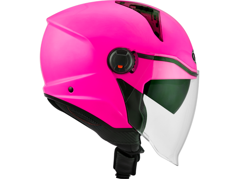 KYT D-City Plain Fuxia E06 Motorradhelm (Pink)