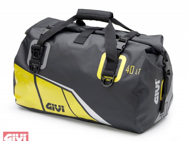 GIVI Easy Bag WaterpROOF bagagerulle med bæresele (40 liter | sort / rød)
