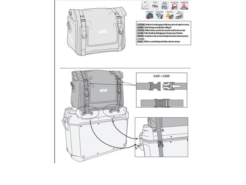GIVI EA120 Easy Bag bagbag (15 liter)