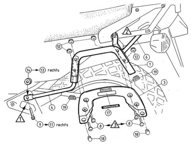 Krauser Bagagebærer Honda VFR 800 (2002-)
