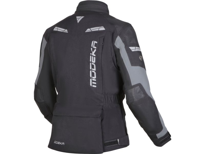 Modeka Hydron Textil-Motorradjacke Lady (Schwarz/Grau)