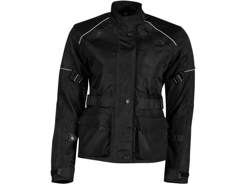 Rusty Stitches Jenny todelte jakkesæt i tekstil til damer (sort)