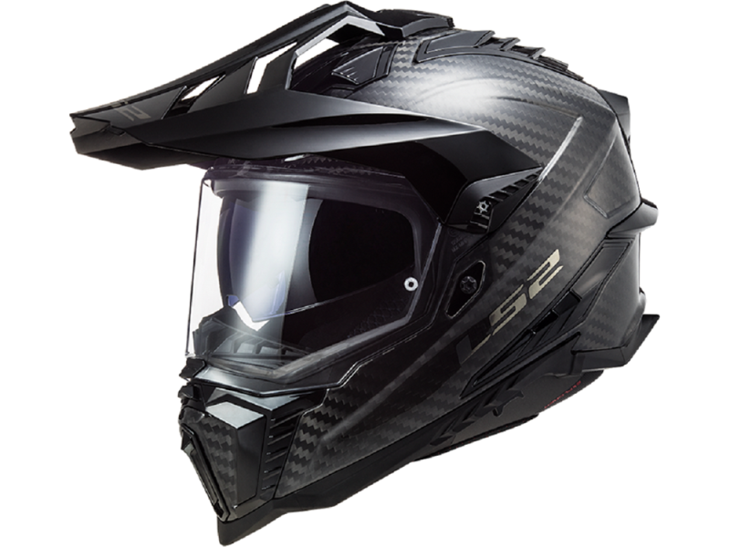 LS2 MX701 Explorer Carbon Solid Helm unisex (Carbon/Schwarz)