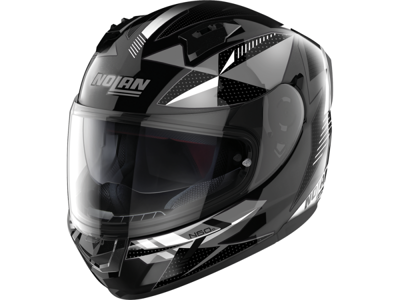 Nolan N60-6 Wiring Integralhelm (Schwarz/Weiß/Silber)