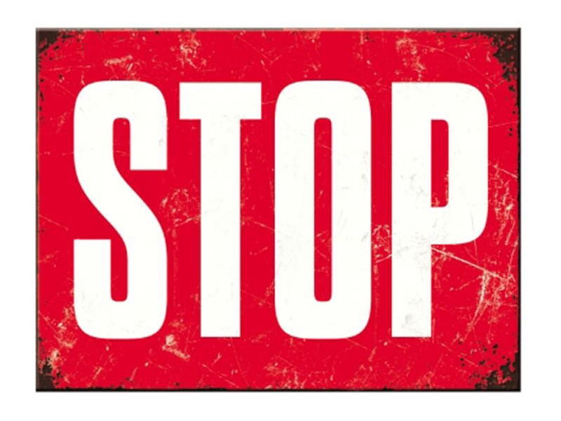 Nostalgic-Arts Stop-magnet (6x8cm)