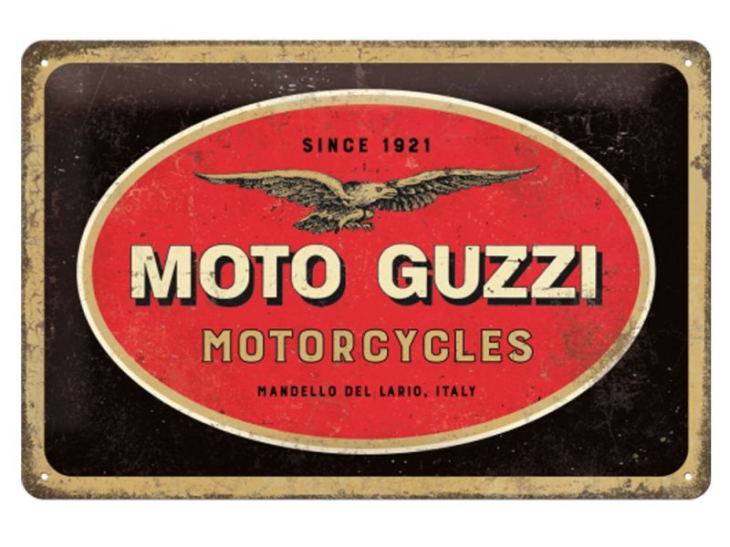 Nostalgic-Arts Moto Guzzi logo metalskilt (20x30cm)