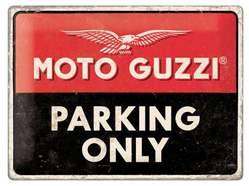 Nostalgic-Arts Moto Guzzi Parking Only metalskilt (30x40cm)