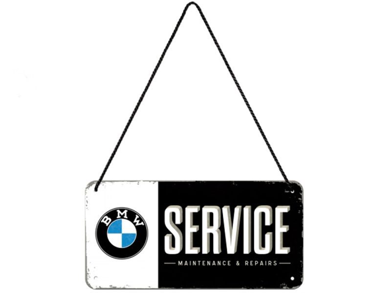 Nostalgic-Arts BMW Service hængende skilt (10x20cm)
