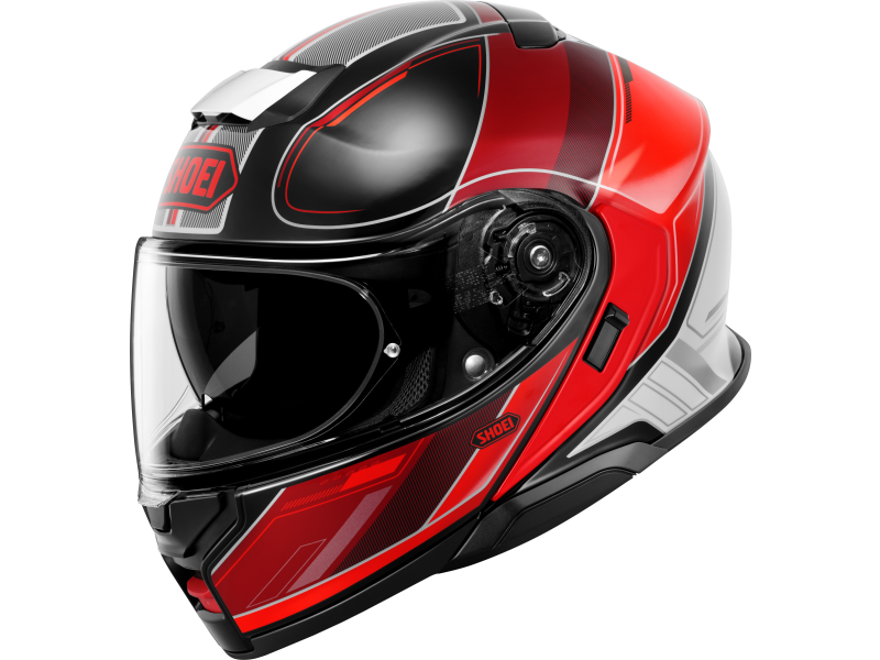 Shoei Neotec3 Sharpen Motorradhelm (Rot/Weiß/Schwarz)