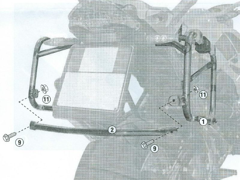 GIVI Trekker Outback bagagebærerholder CAM BMW R1200GS (2004-2012)