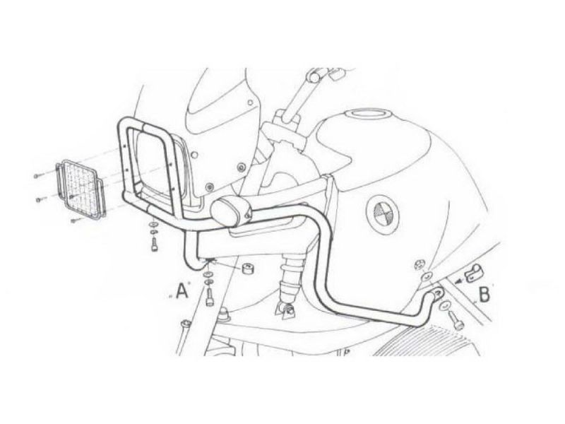 Hepco & Becker Tankbeskytter BMW R 850 GS / R 1100 GS (krom)