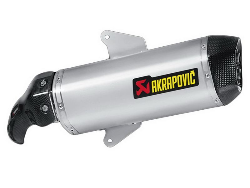 Akrapovic Slip-On udstødning Gilera GP 800 (2008) Aprilia SRV 850 (2012) Rustfrit stål