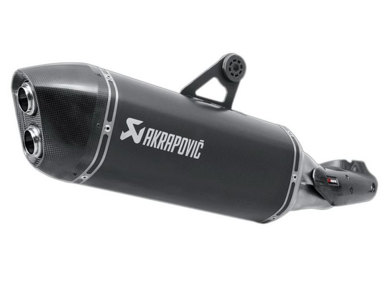 Akrapovic Slip-On udstødning BMW R1200GS (2017-) Black Series / Titanium (Euro4)