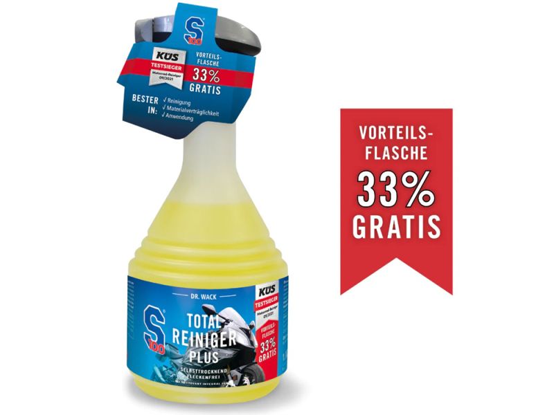 S100 Motorcykel Total Cleaner Plus specialstørrelse