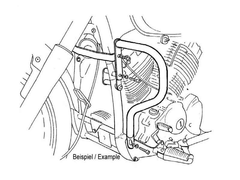 Hepco & Becker Stødbøjle Honda VFR 800 X Crossrunner (sort 2015-)