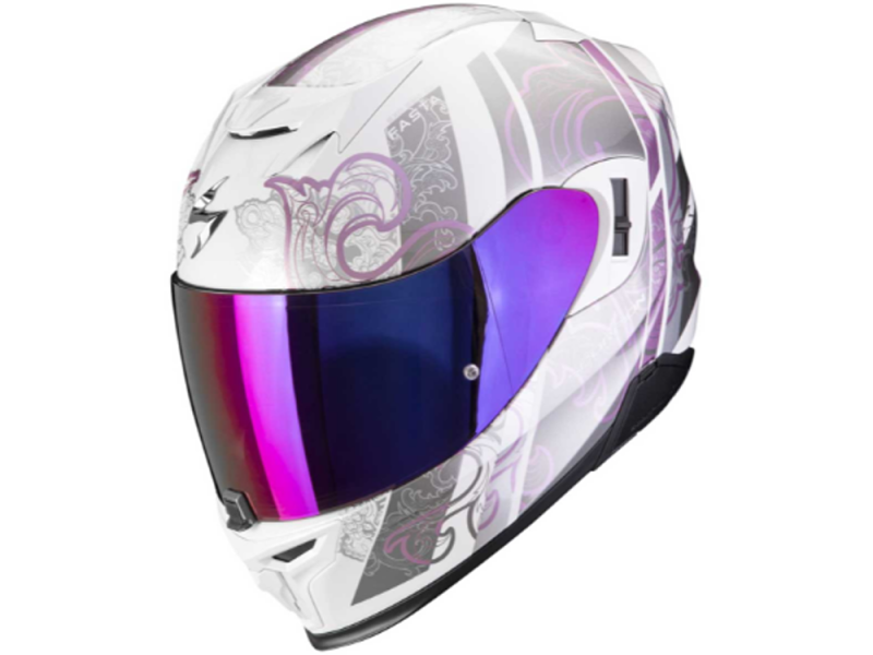 Scorpion EXO-520 EVO Air Fasta Integralhelm (Weiß/Violett)