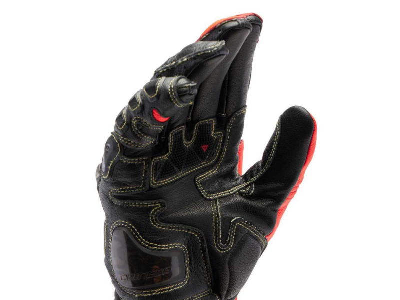 Dainese Full Metal 7 Sporthandschuh (Schwarz/Neonrot)
