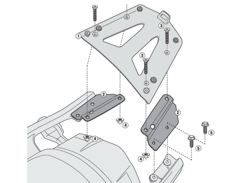 GIVI Monokey SRA Bagagebærer Kawasaki Versys 1000 (2012-)