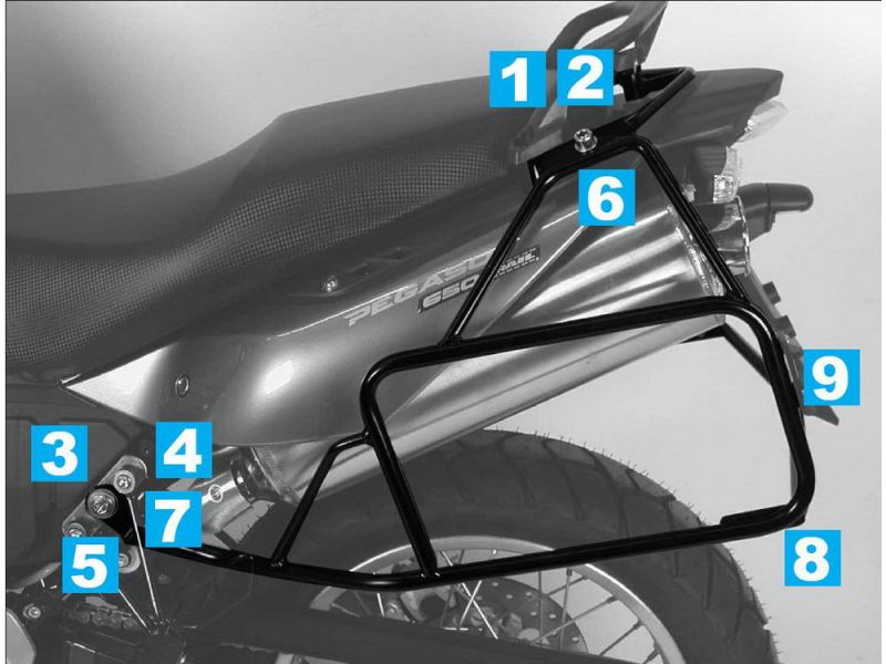 Hepco & Becker Lock-It bagagebærer Aprilia Pegaso 650 Strada / Trail