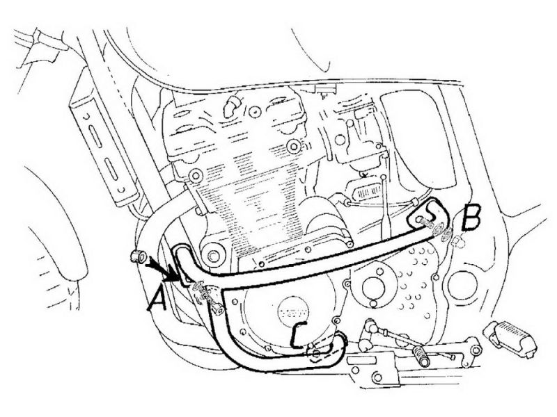 Hepco & Becker Stødbøjle Suzuki GSX 750 (1998-2003)