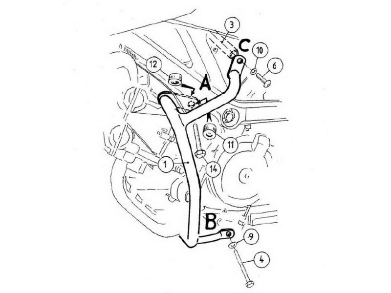 Hepco & Becker Stødbøjle Suzuki SV 650 / S (2003-2008)